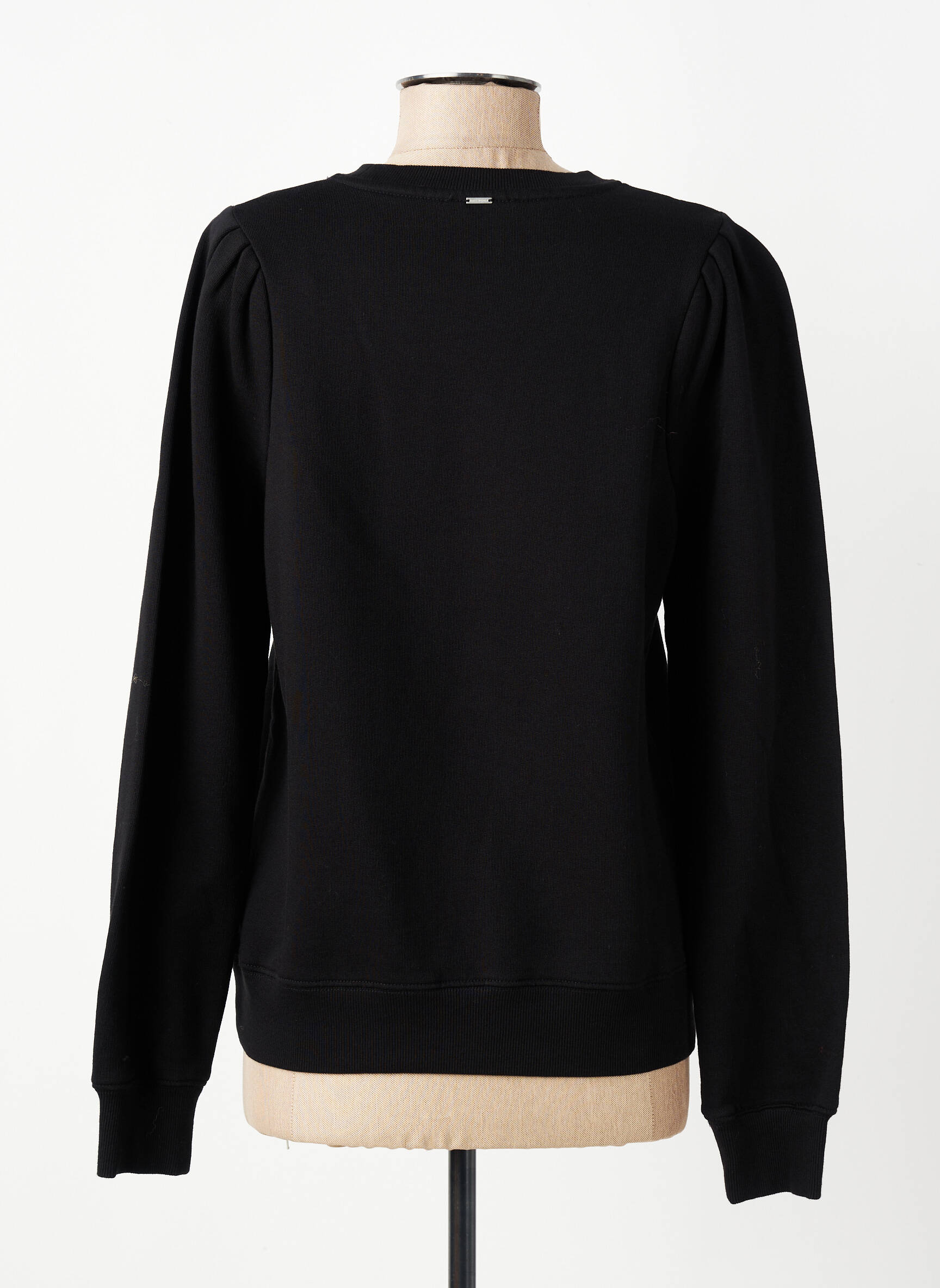 Sweat-shirt stretch manches longues noir IKKS femme