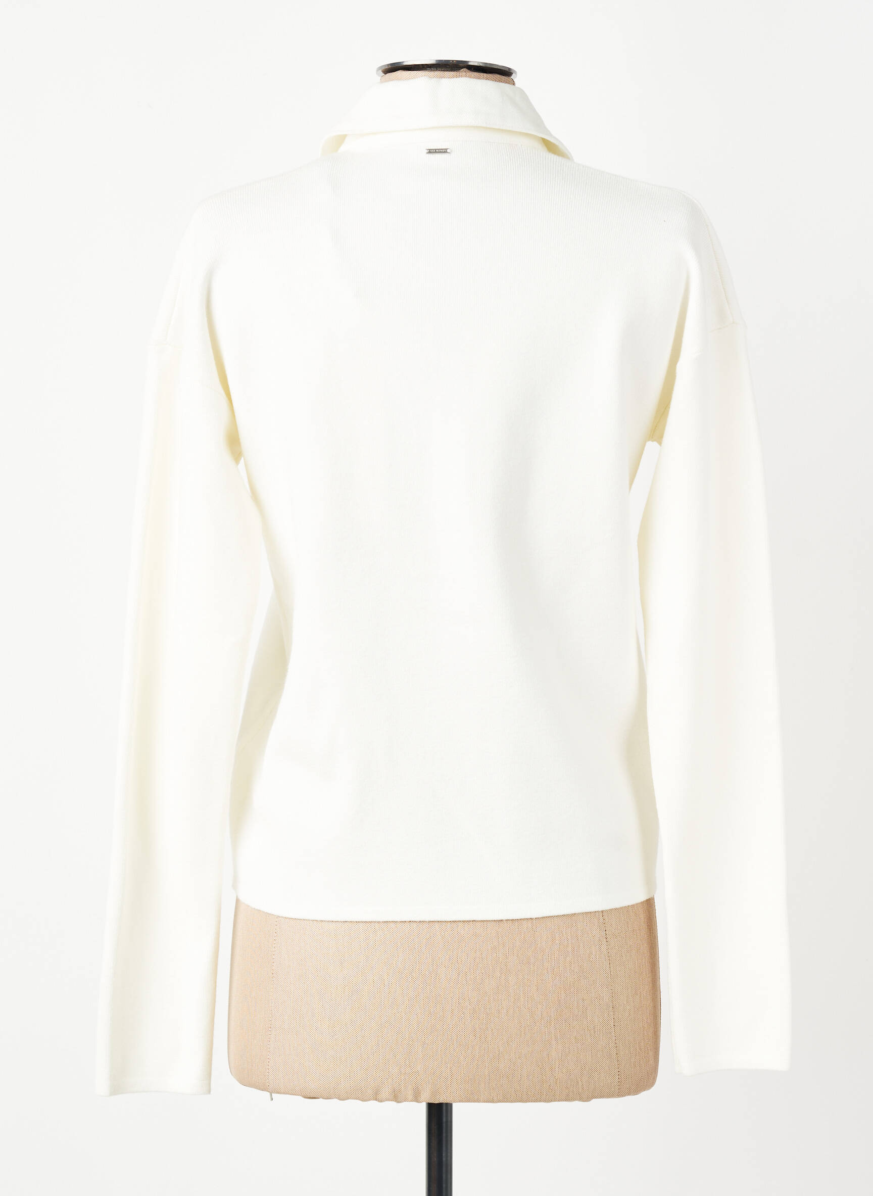 Veste chic fausses poches blanc IKKS femme