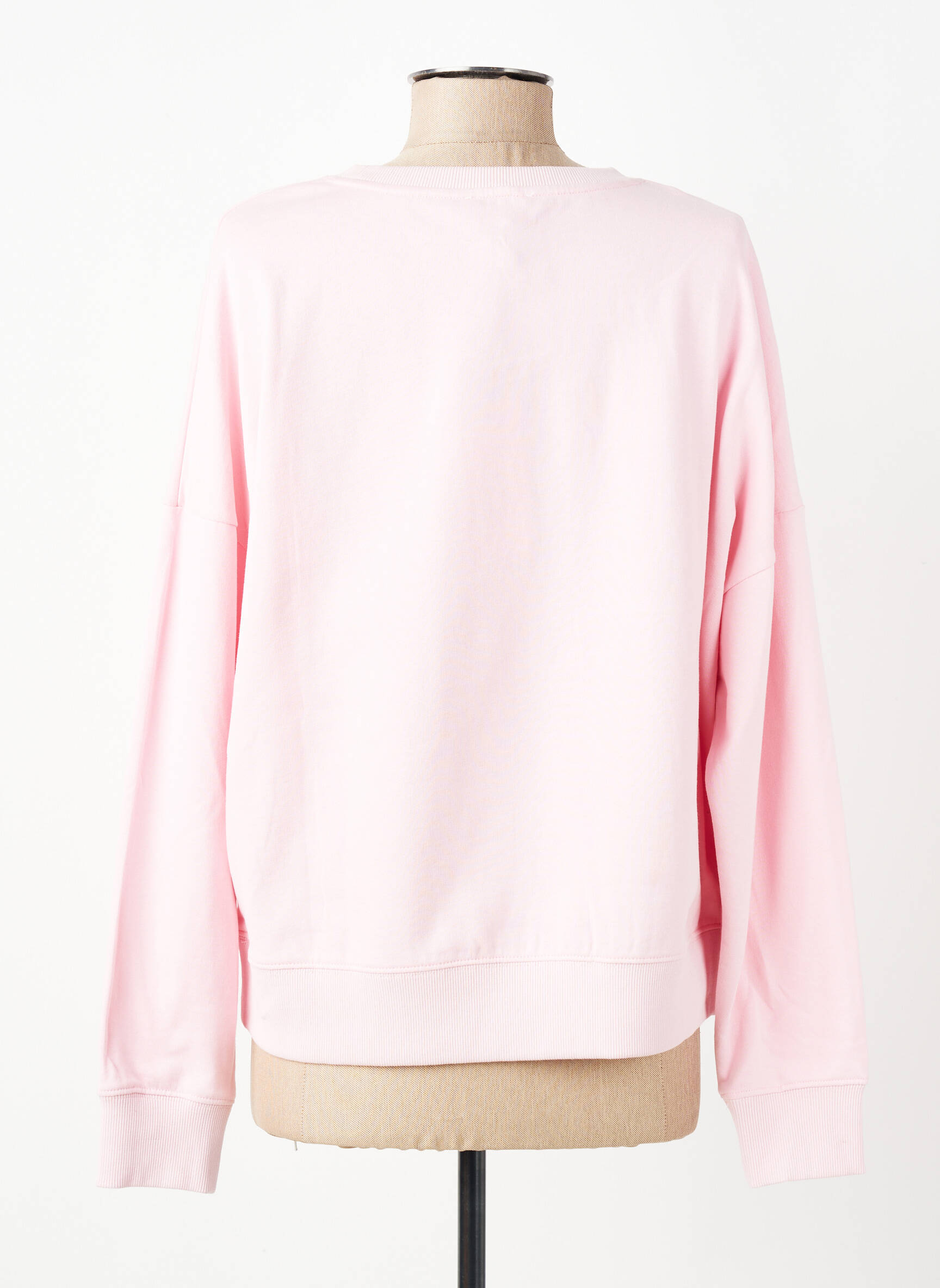Sweat-shirt stretch manches longues rose FIVE femme