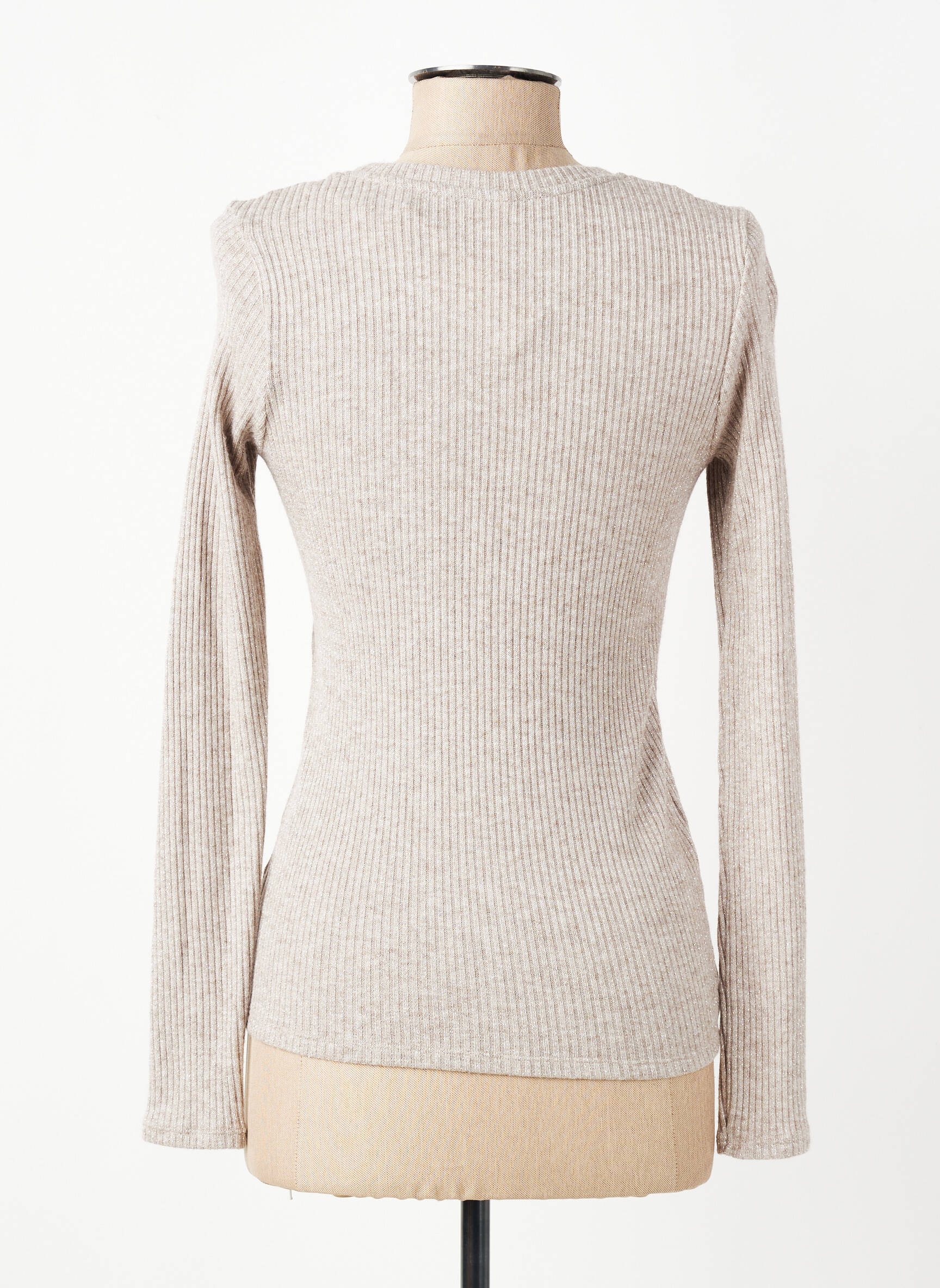 Top manches longues manches longues beige I.CODE (By IKKS) femme
