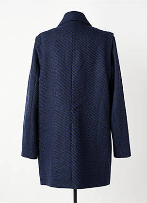 Manteau long coupe cintrée bleu I.CODE (By IKKS) femme