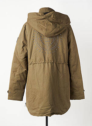 Parka manches longues a capuche vert IKKS femme