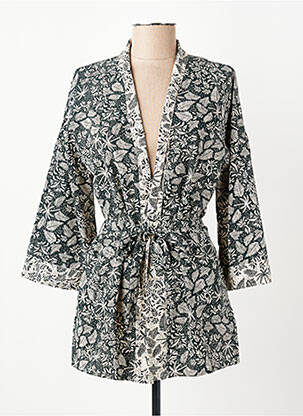 Veste kimono col v vert I.CODE (By IKKS) femme