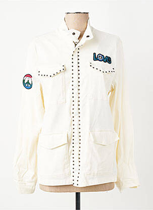 Veste casual coupe cintrée beige FIVE femme