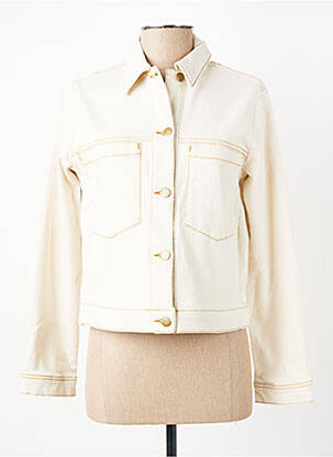 Veste en jean manches longues beige I.CODE (By IKKS) femme