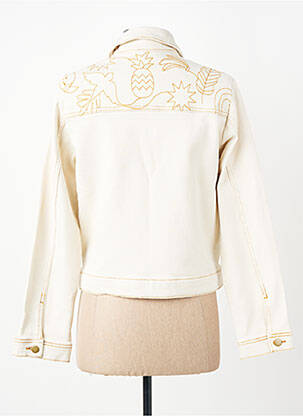 Veste en jean manches longues beige I.CODE (By IKKS) femme
