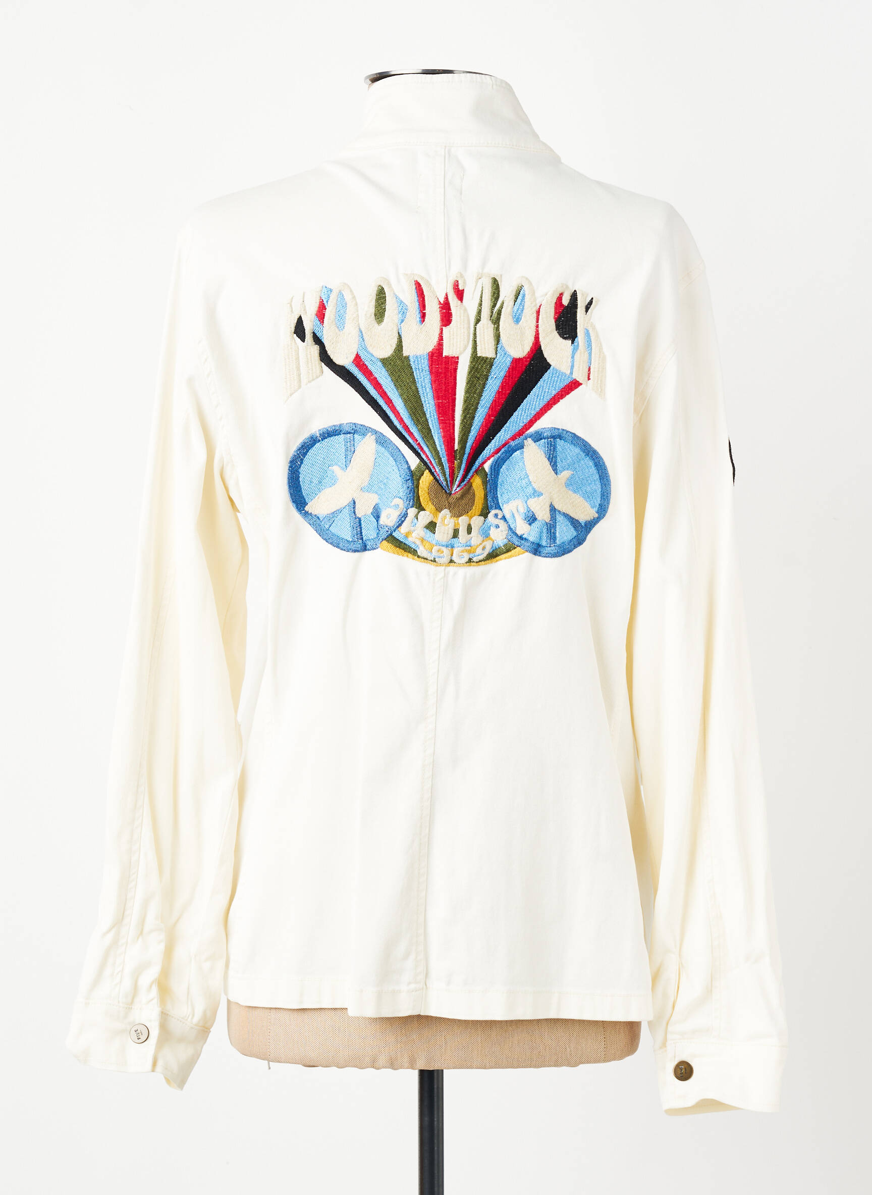 Veste casual coupe cintrée beige FIVE femme