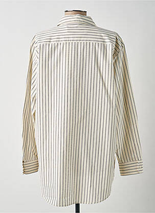 Chemisier coupe cintrée manches longues blanc YAYA femme