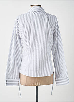 Chemisier coupe cintrée manches longues blanc YAYA femme