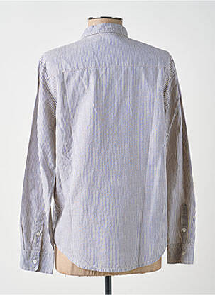 Chemisier coupe cintrée manches longues bleu FIVE femme