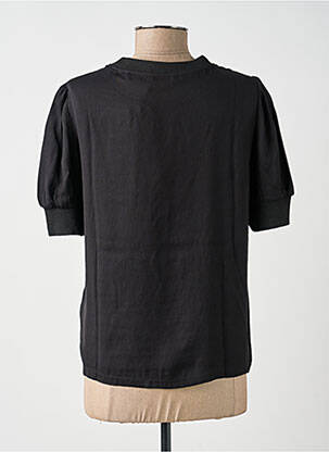 Top manches courtes manches courtes noir YAYA femme