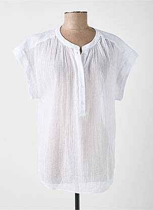 Top manches courtes manches courtes blanc YAYA femme