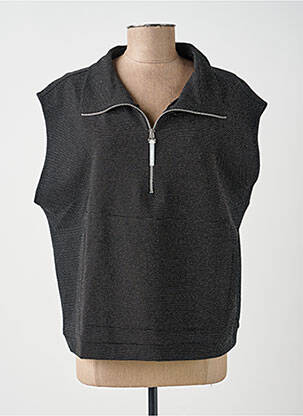 Top stretch sans manche noir I.CODE (By IKKS) femme