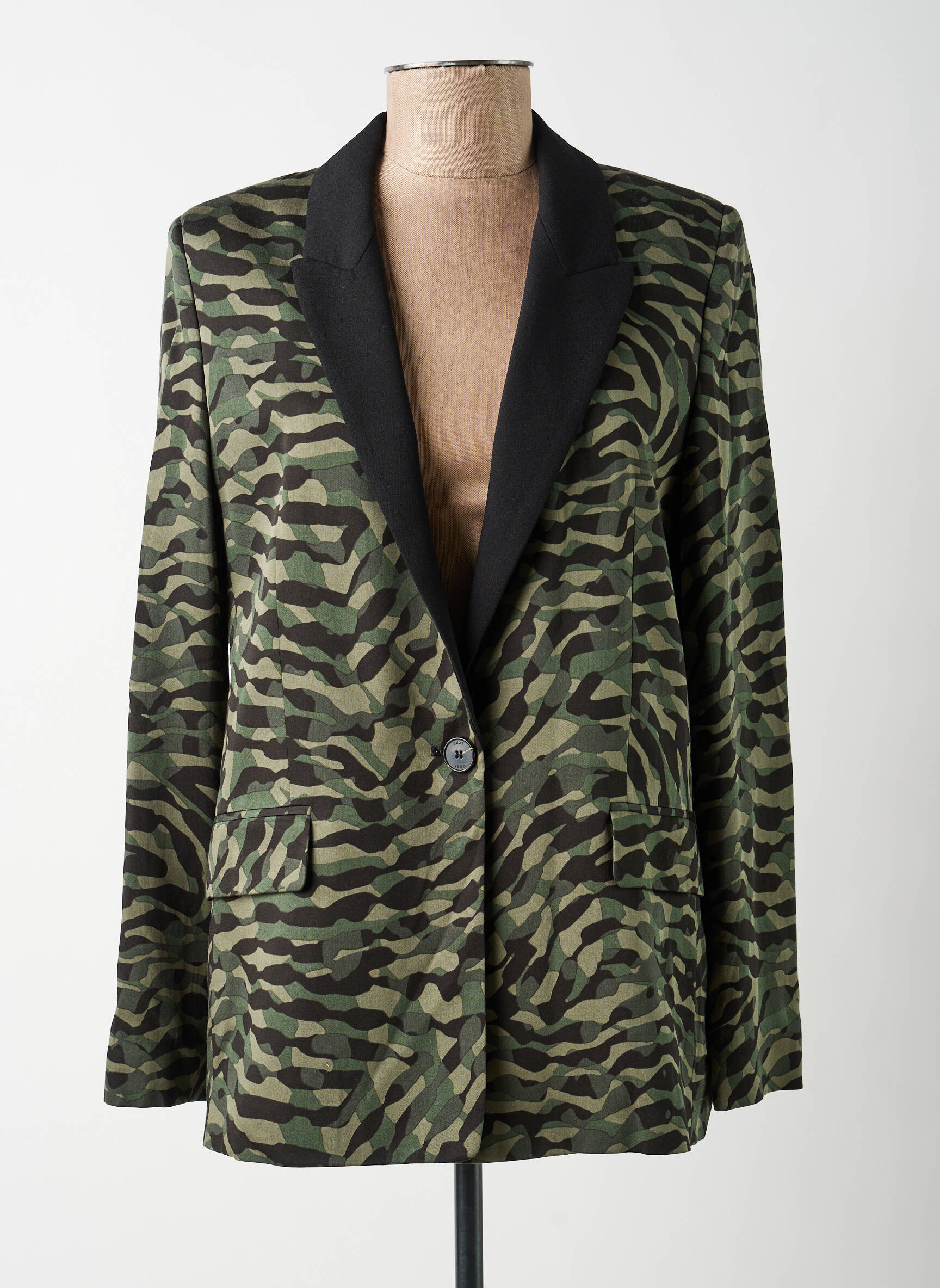 Blazer fausses poches vert IKKS femme