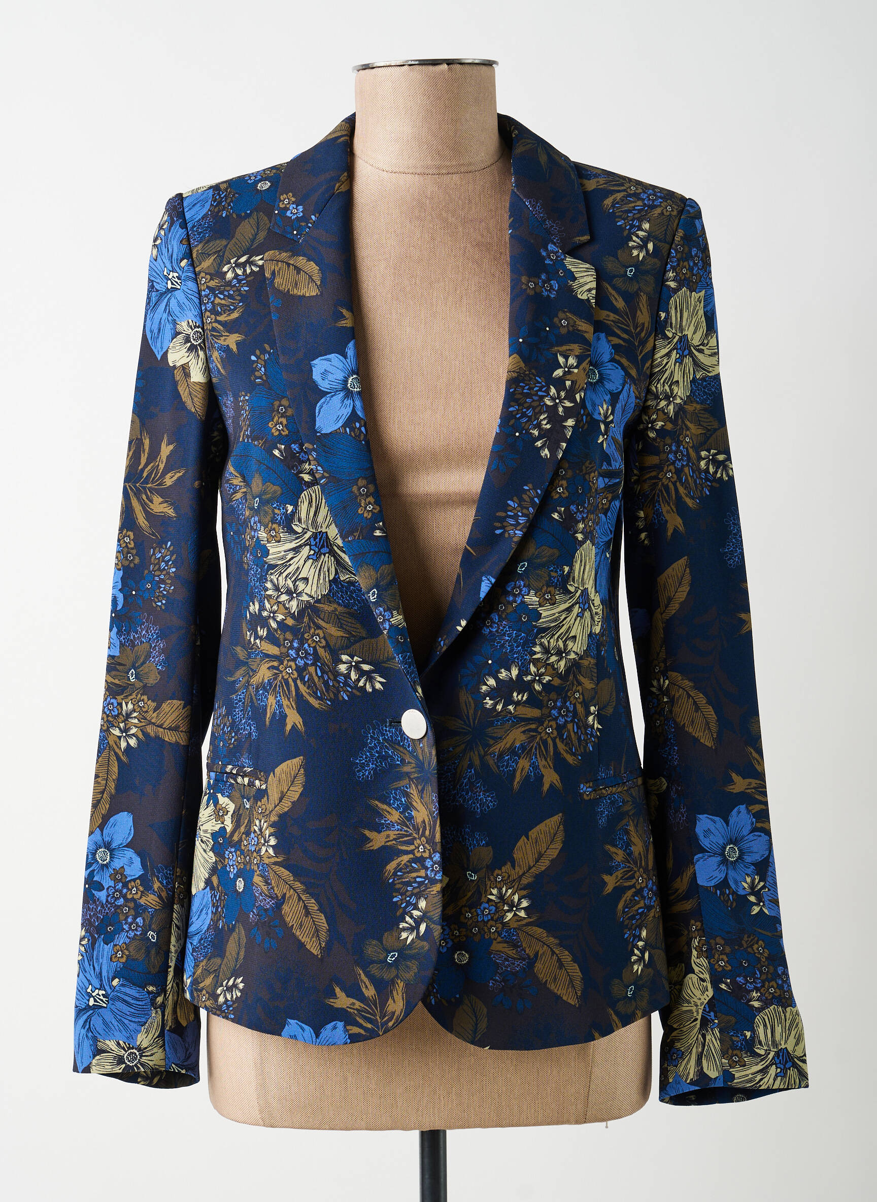 Blazer fausses poches bleu IKKS femme