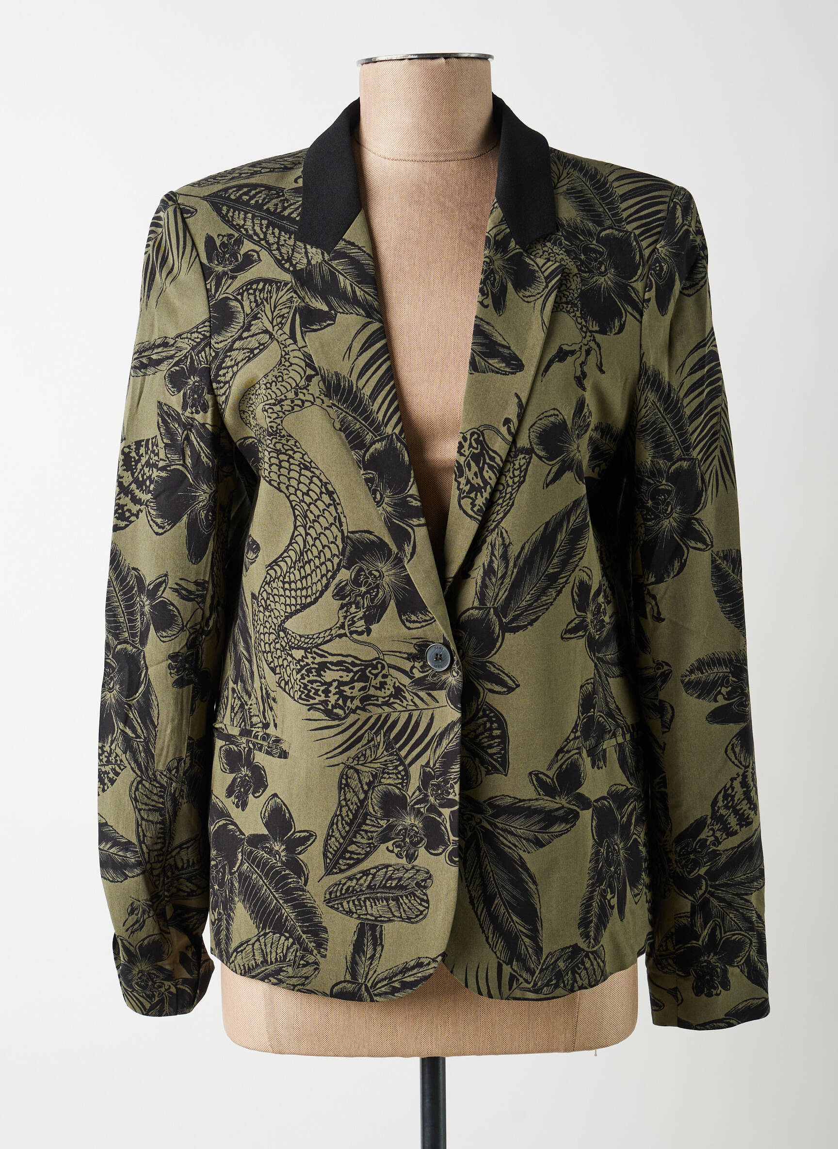 Blazer fausses poches vert IKKS femme