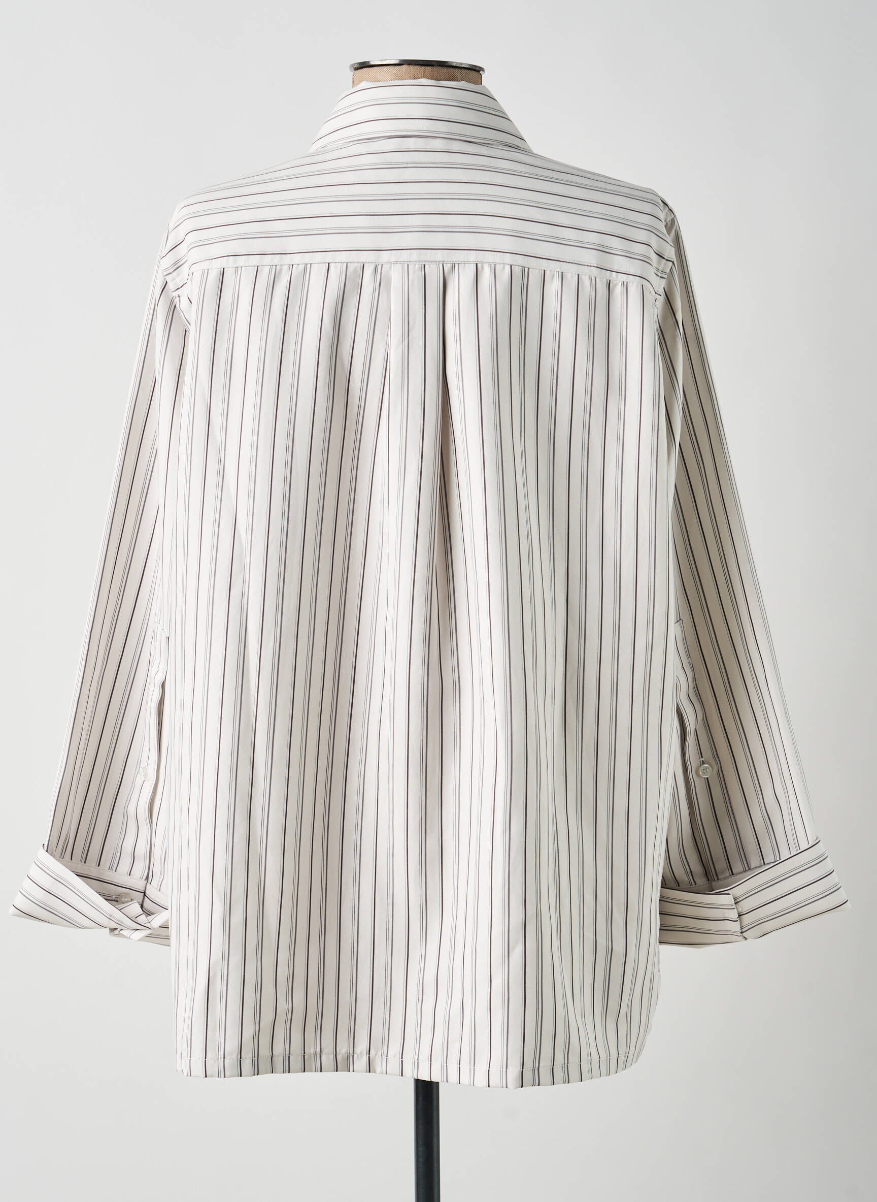 Chemisier coupe droite manches longues blanc YAYA femme