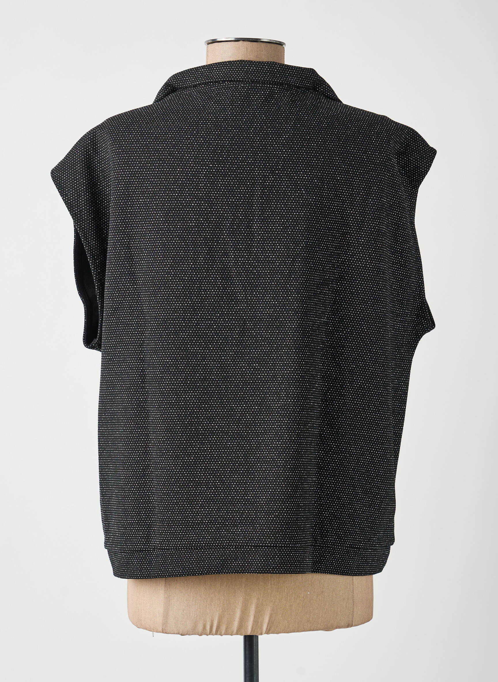 Top stretch sans manche noir I.CODE (By IKKS) femme