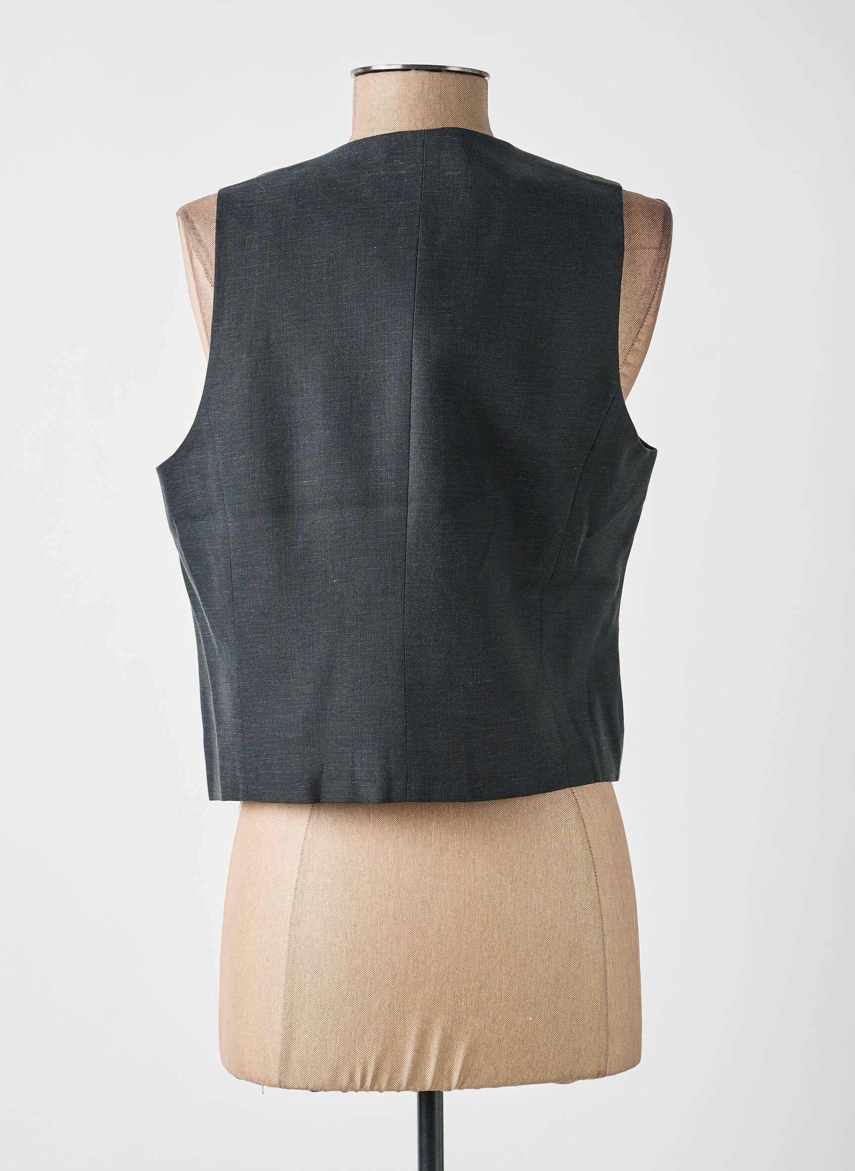 Gilet sans manche doublure gris YAYA femme