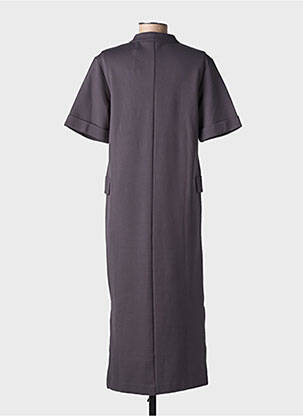 Robe longue manches courtes manches courtes bleu YAYA femme