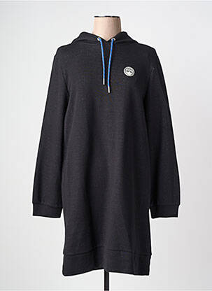 Robe mi-longue manches longues manches longues noir I.CODE (By IKKS) femme