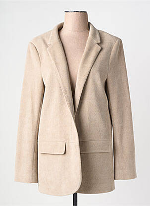 Veste casual col tailleur beige YAYA femme