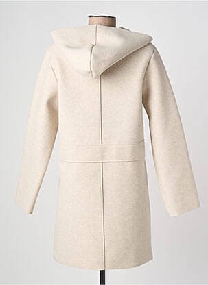Manteau long coupe cintrée sans capuche gris YAYA femme