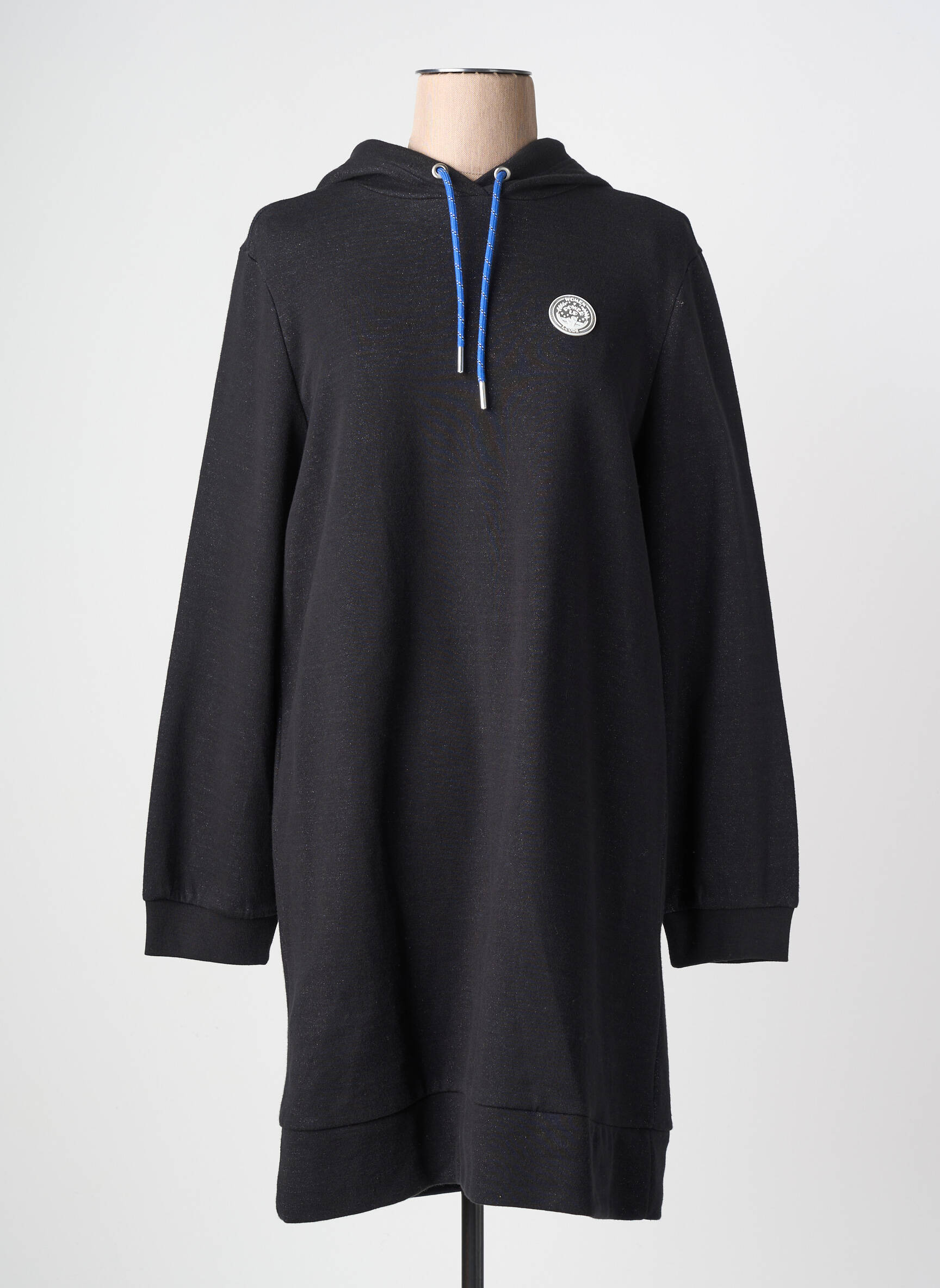 Robe mi-longue manches longues manches longues noir I.CODE (By IKKS) femme