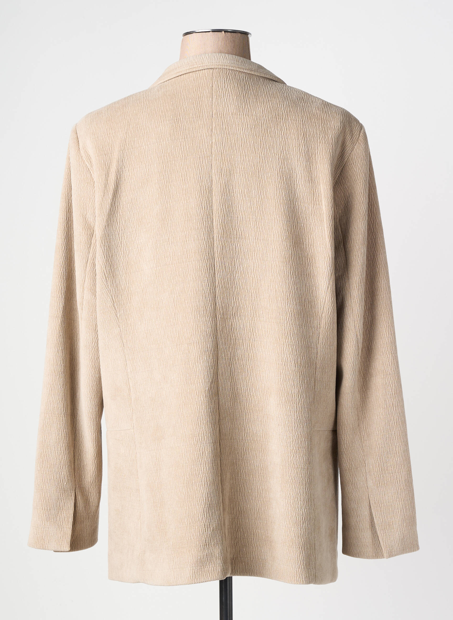 Veste casual col tailleur beige YAYA femme