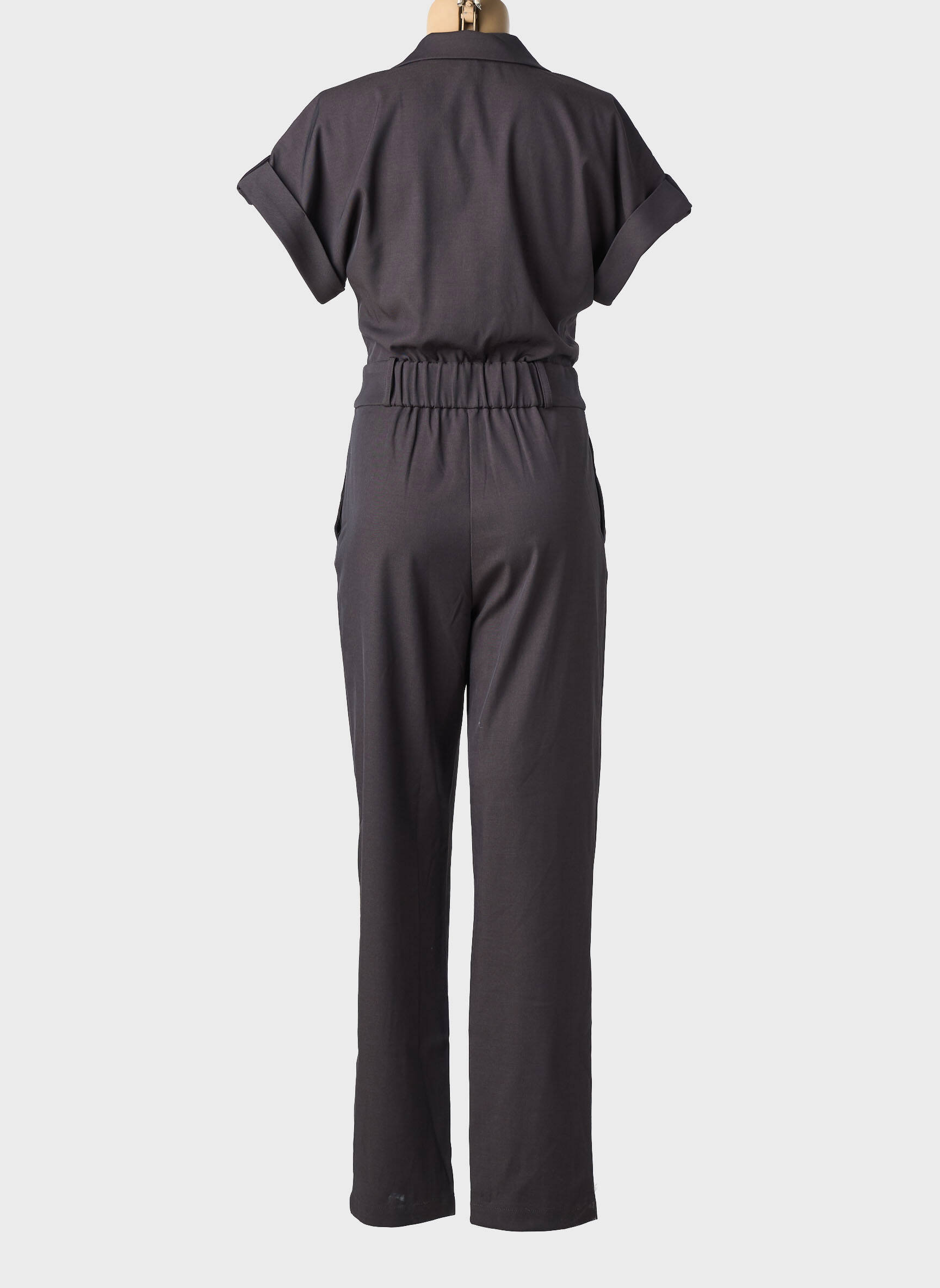 Combi-pantalon manches courtes manches courtes gris YAYA femme