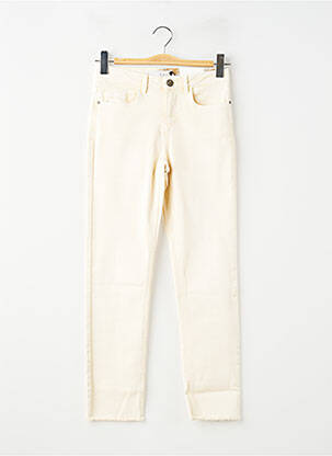 Jeans coupe slim stretch taille normale jaune YAYA femme
