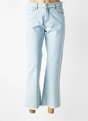 Jean coupe flare finition bord franc taille normale bleu I.CODE (By IKKS) femme