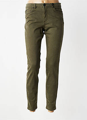 Jeans coupe slim stretch taille normale vert IKKS femme