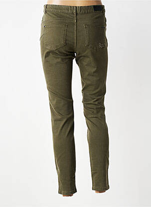 Jeans coupe slim stretch taille normale vert IKKS femme