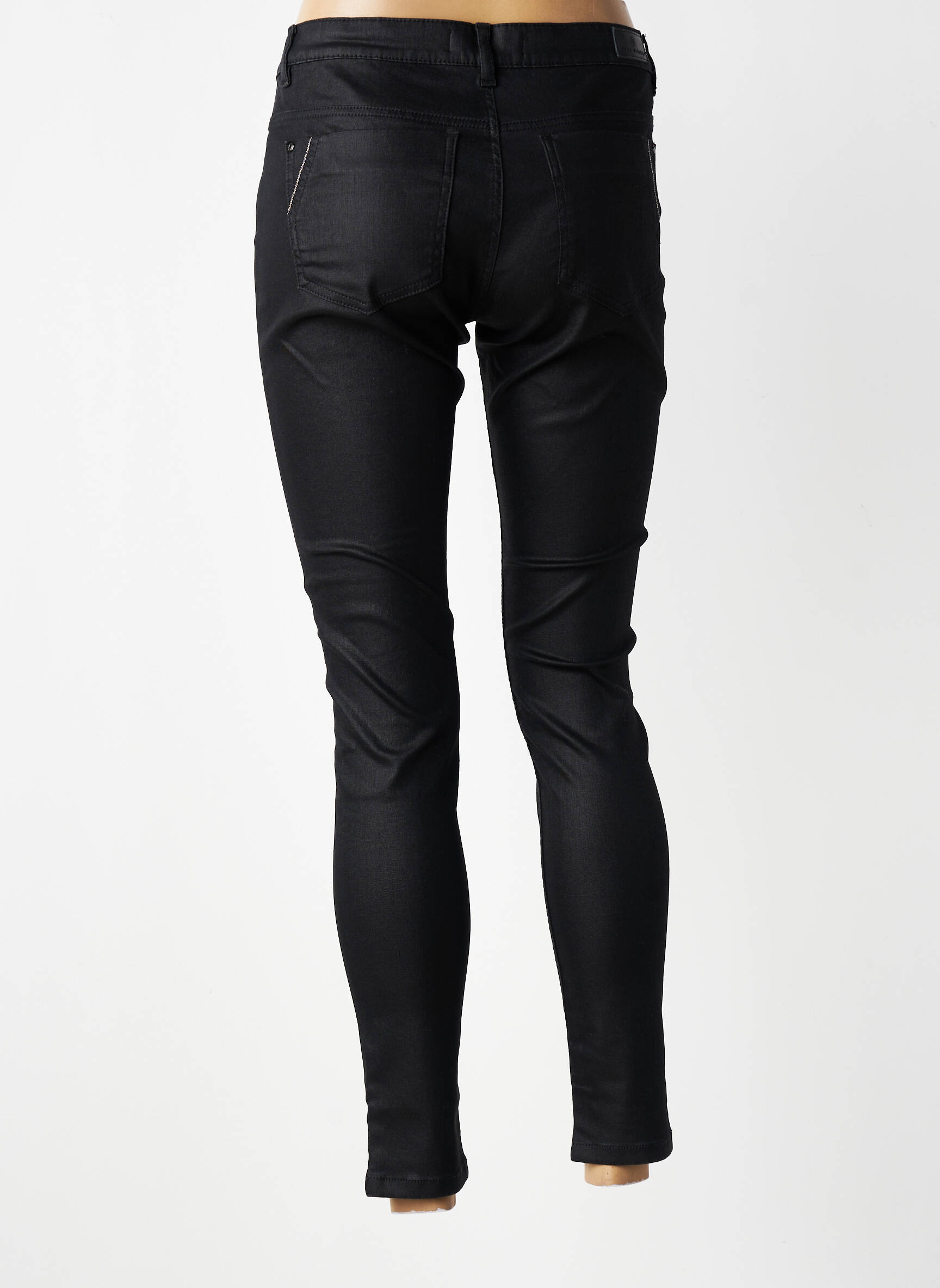 Jeans skinny taille normale taille normale noir IKKS femme