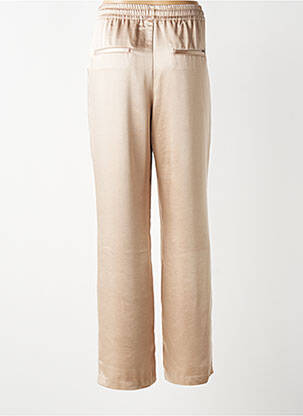 Pantalon droit taille élastique taille normale beige IKKS femme