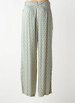 Pantalon large taille haute taille à pinces vert IKKS fille