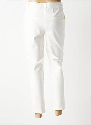 Pantalon chino tissage popeline taille normale beige YAYA femme
