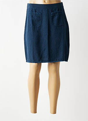 Jupe courte poches bleu MALOKA femme