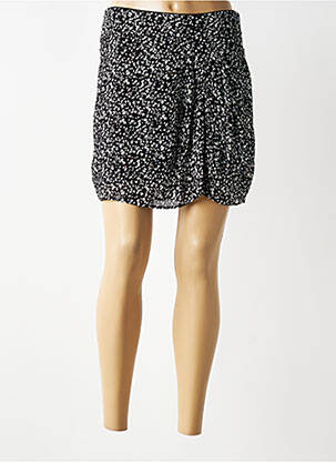 Jupe courte coupe droite noir IKKS femme