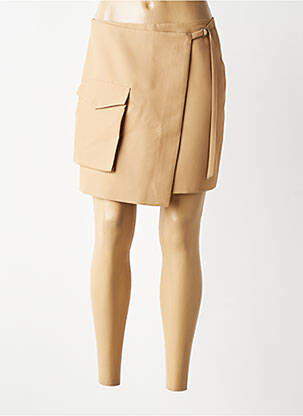 Jupe courte poches beige YAYA femme