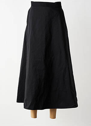 Jupe longue fermeture zip latéral noir IKKS femme