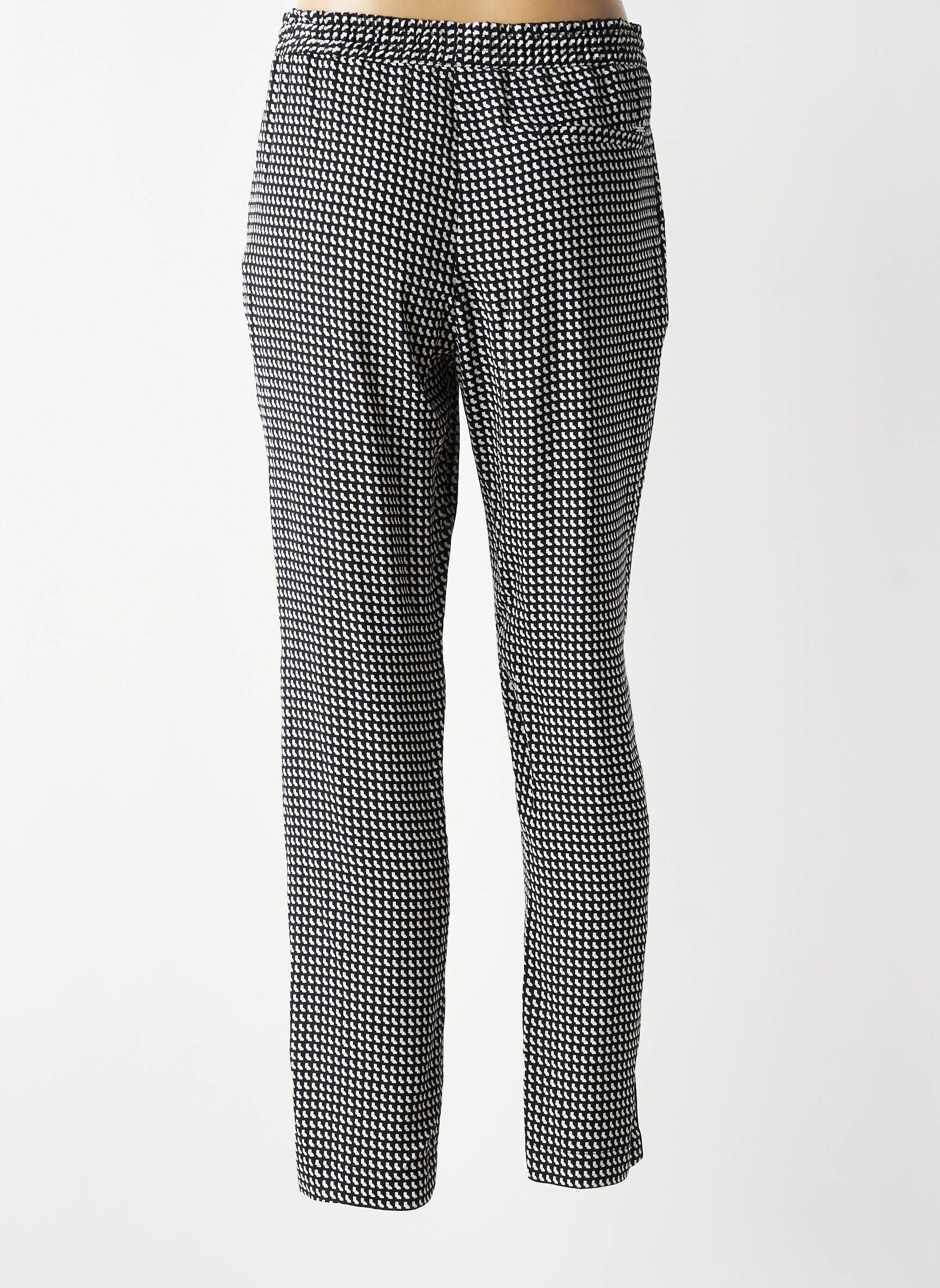 Pantalon slim taille élastique taille normale noir IKKS femme