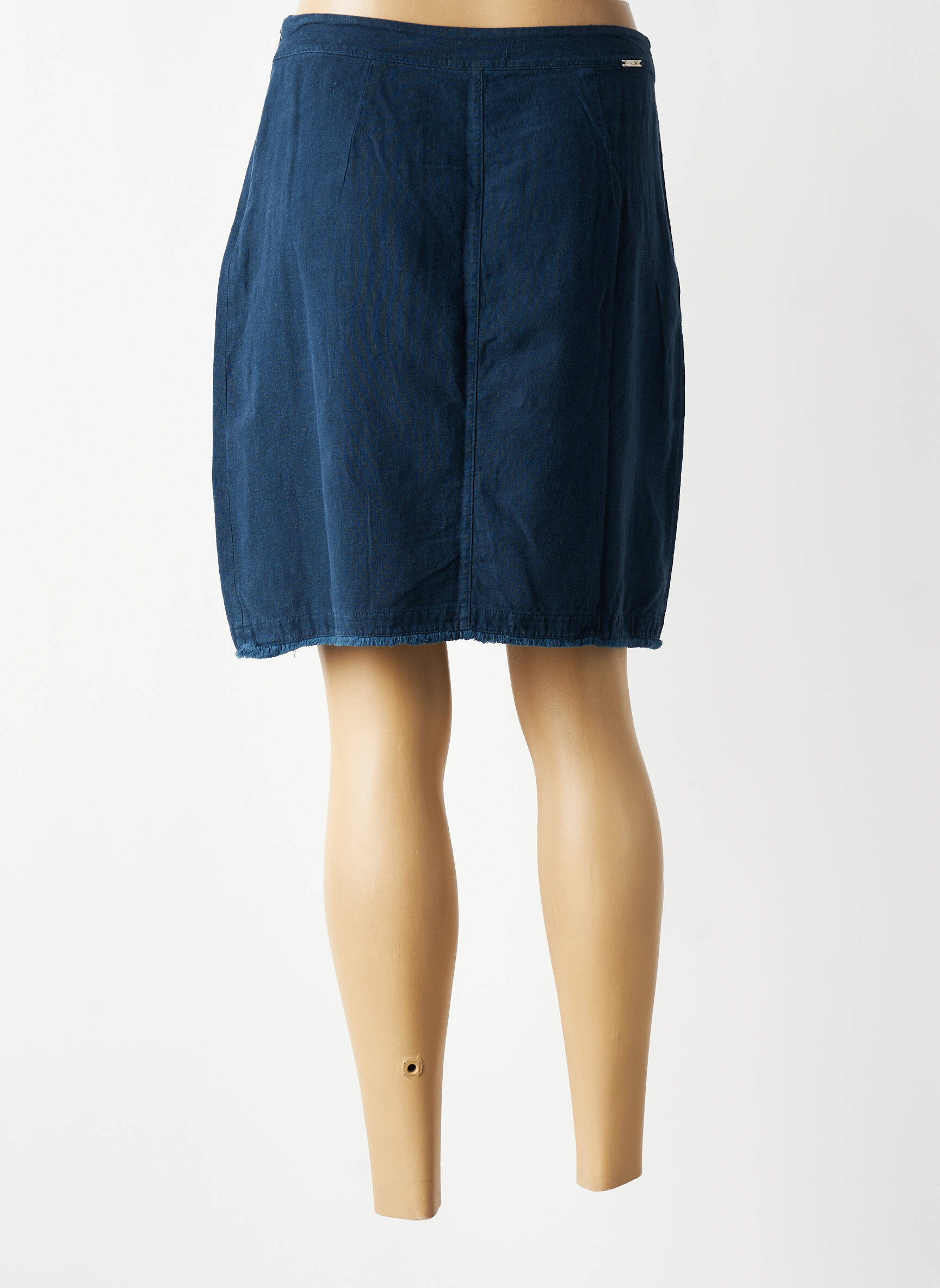 Jupe courte poches bleu MALOKA femme