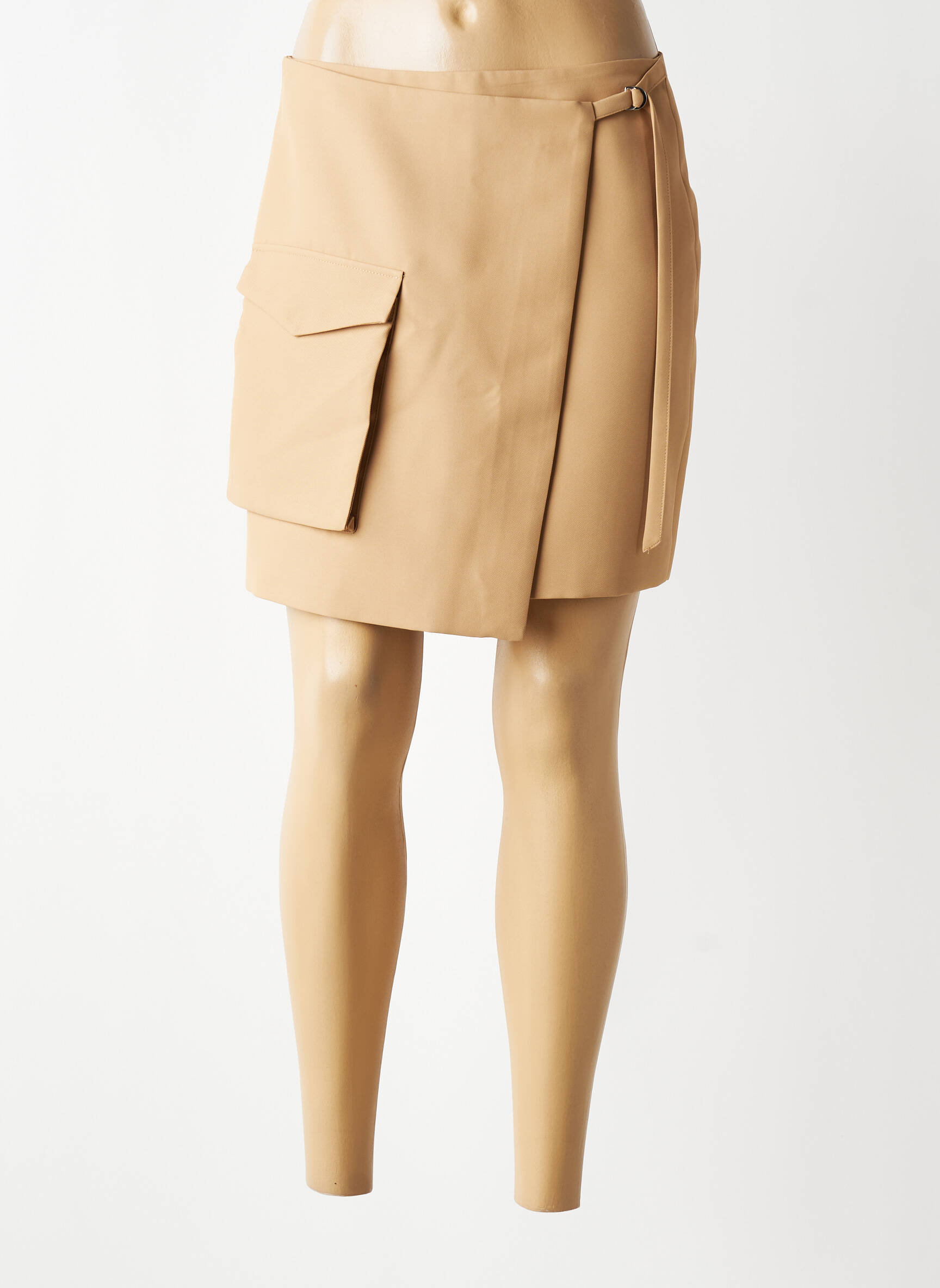 Jupe courte poches beige YAYA femme