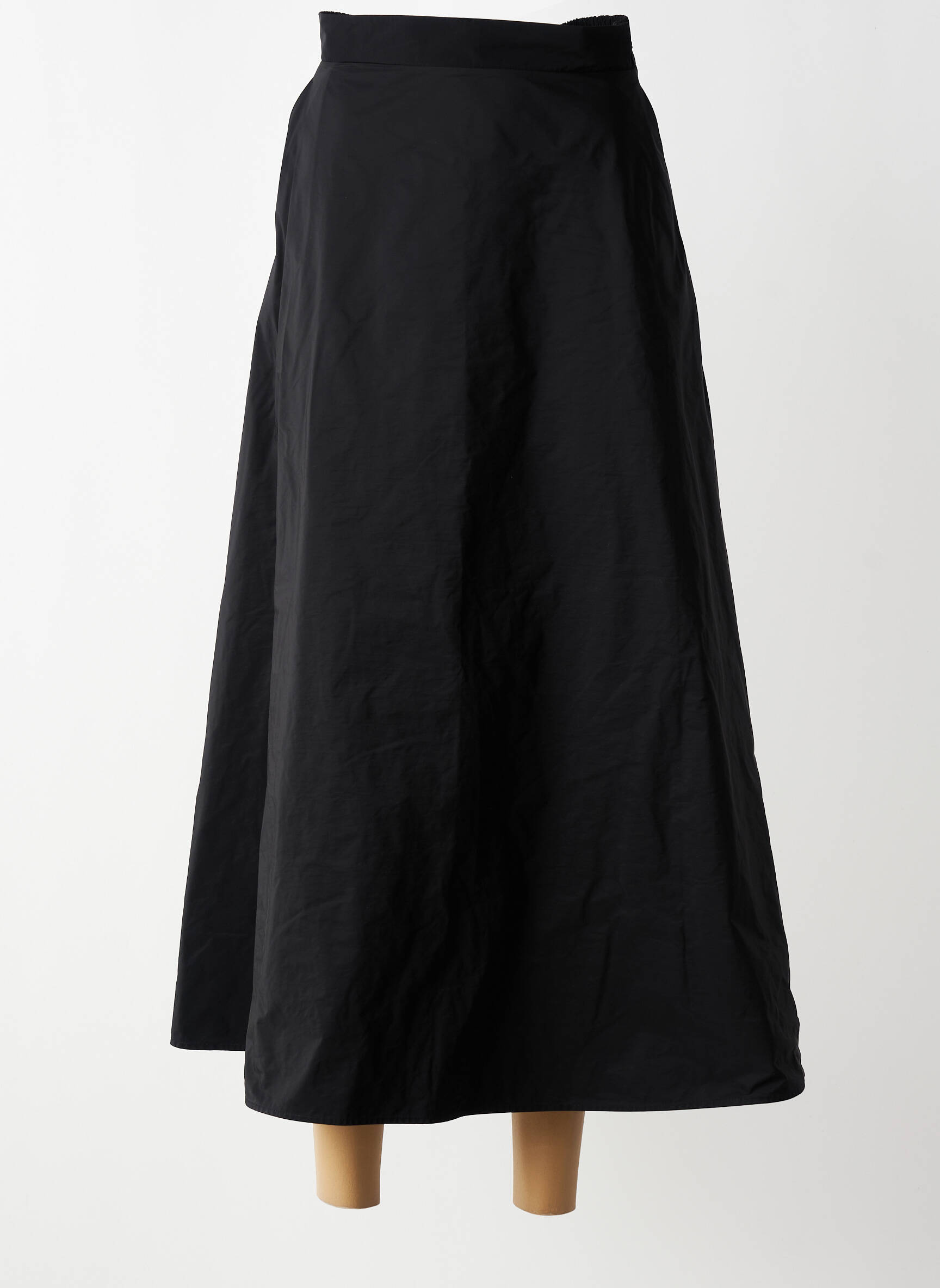 Jupe longue fermeture zip latéral noir IKKS femme