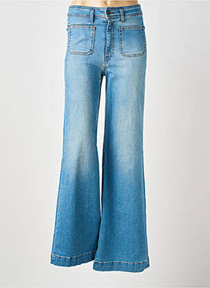 Jean coupe flare stretch taille haute bleu MAISON HOTEL femme