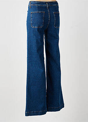 Jean coupe flare stretch taille haute bleu fonce MAISON HOTEL femme
