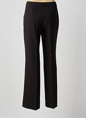 Pantalon flare taille à pinces taille haute noir EVA KAYAN femme