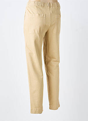 Pantalon droit stretch taille normale beige YERSE femme